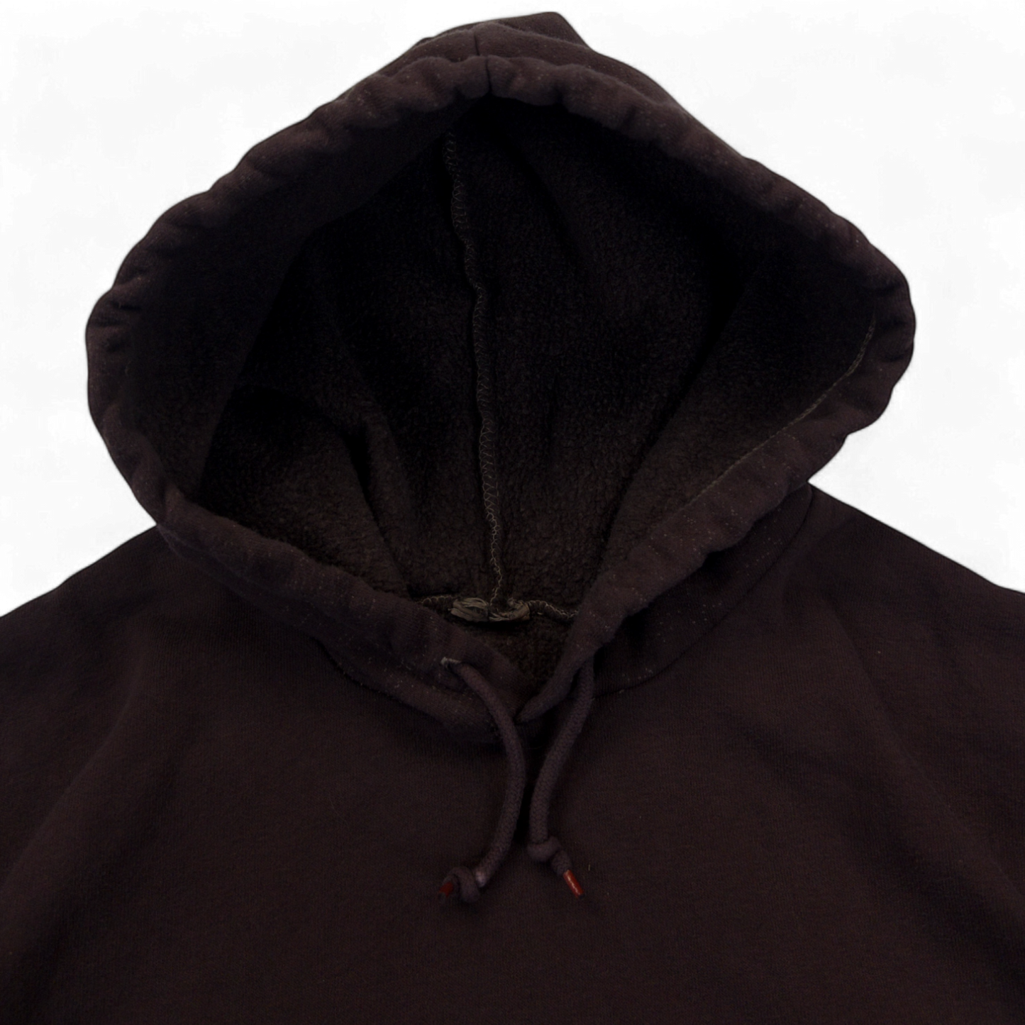 Vintage Nike Pocket Swoosh Hoodie Tonal Dark Brown Size XL