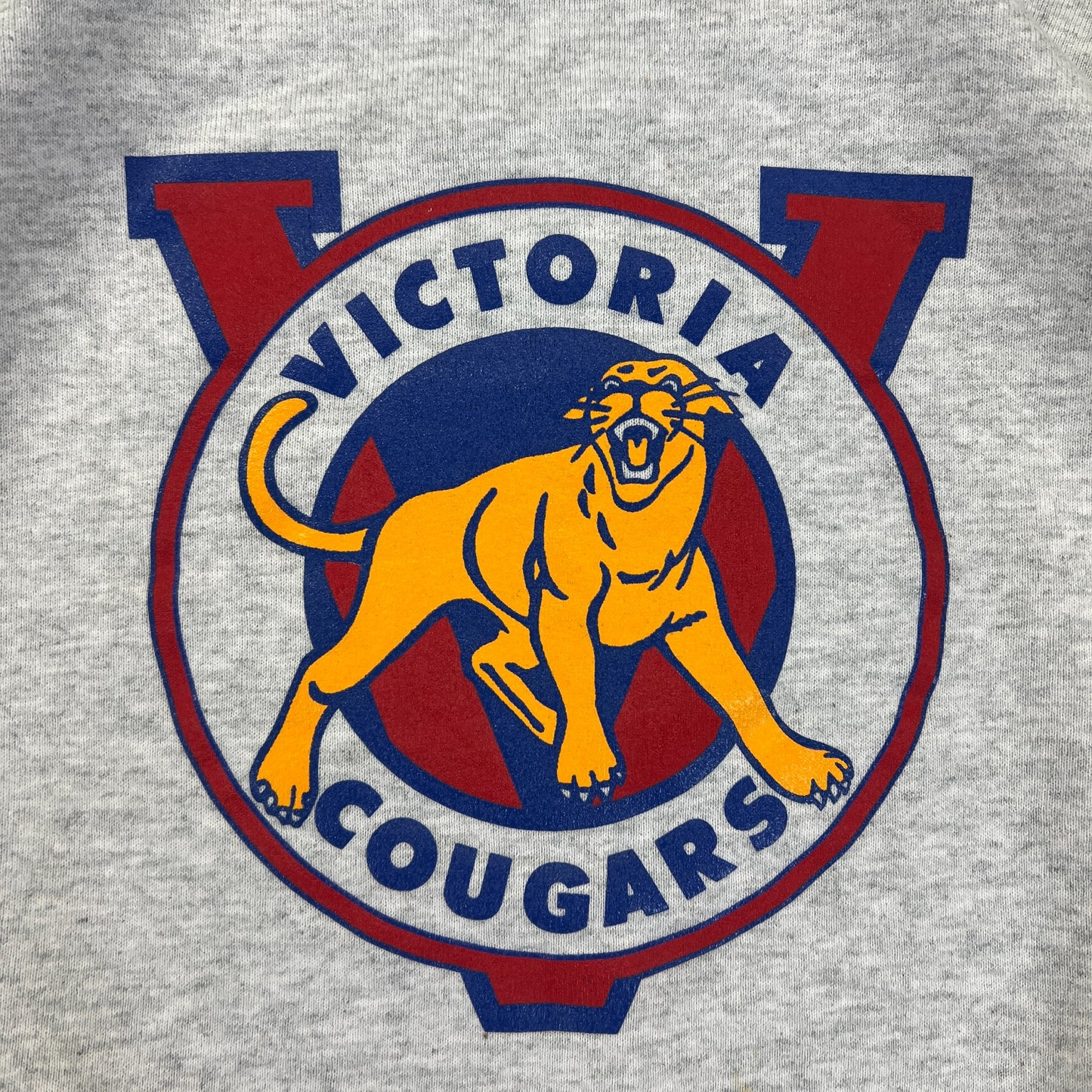 Vintage 1990's Victoria Cougars Crewneck Size XL
