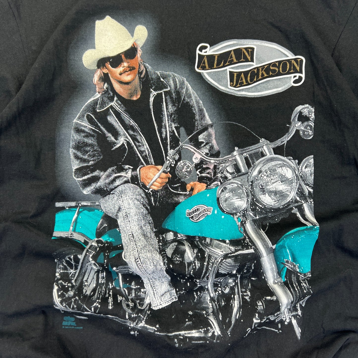 Vintage 1991 Alan Jackson T-shirt Size Large (Deadstock Condition)