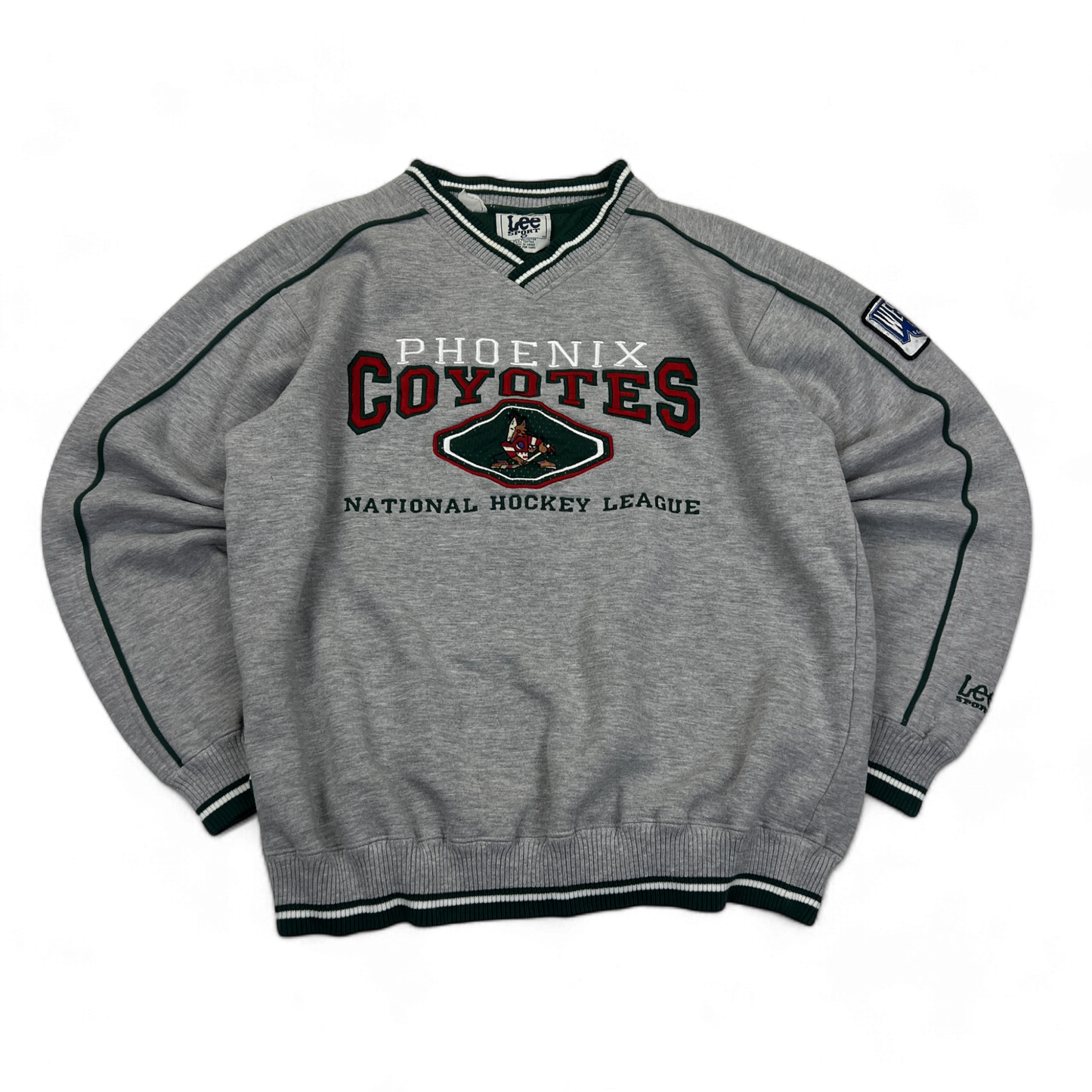 Vintage 1990's Phoenix Coyotes Crewneck Sweatshirt Grey Size Medium/Large