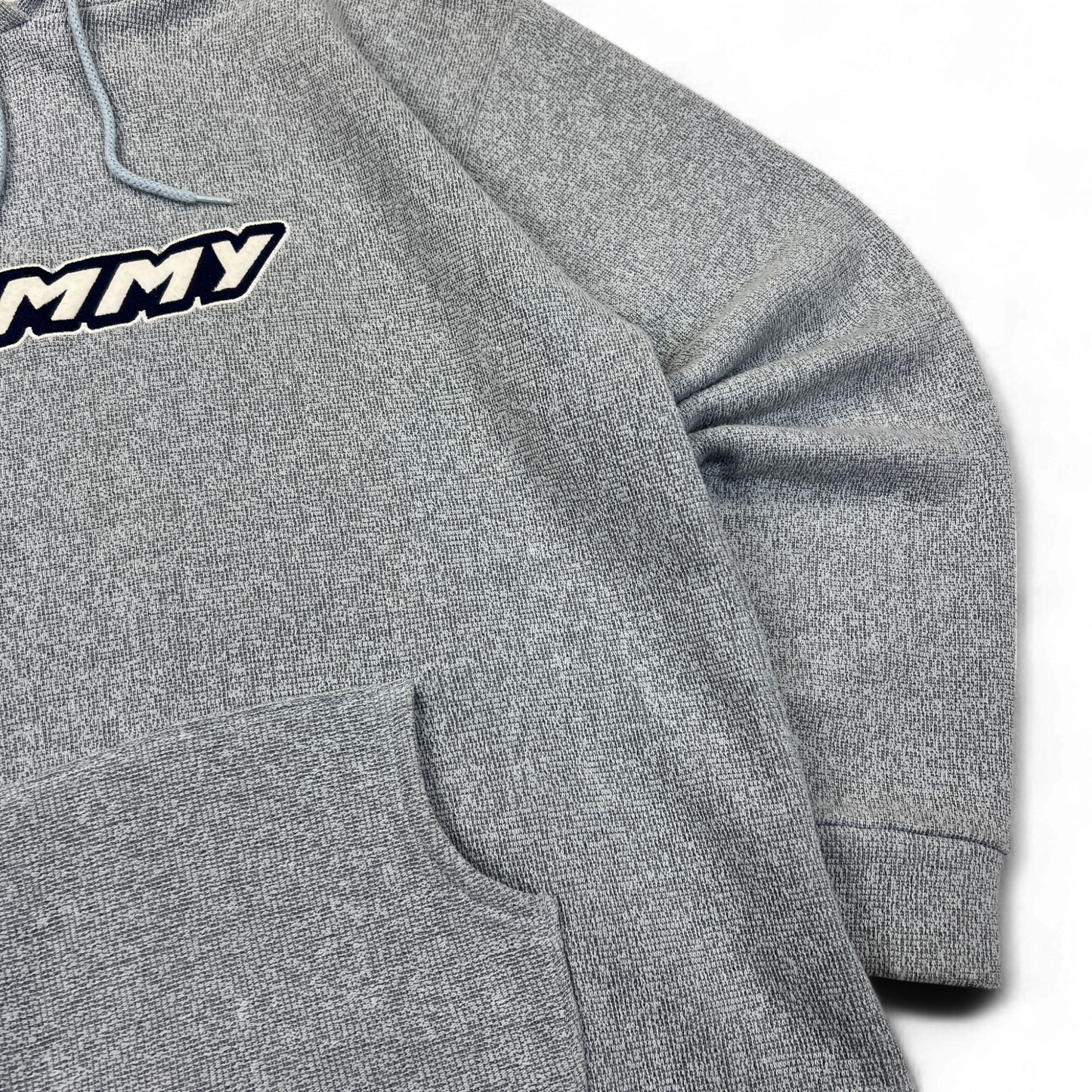 Vintage 1990's Tommy Hilfiger Bootleg Terry Cloth Baby Blue Hoodie Size Medium
