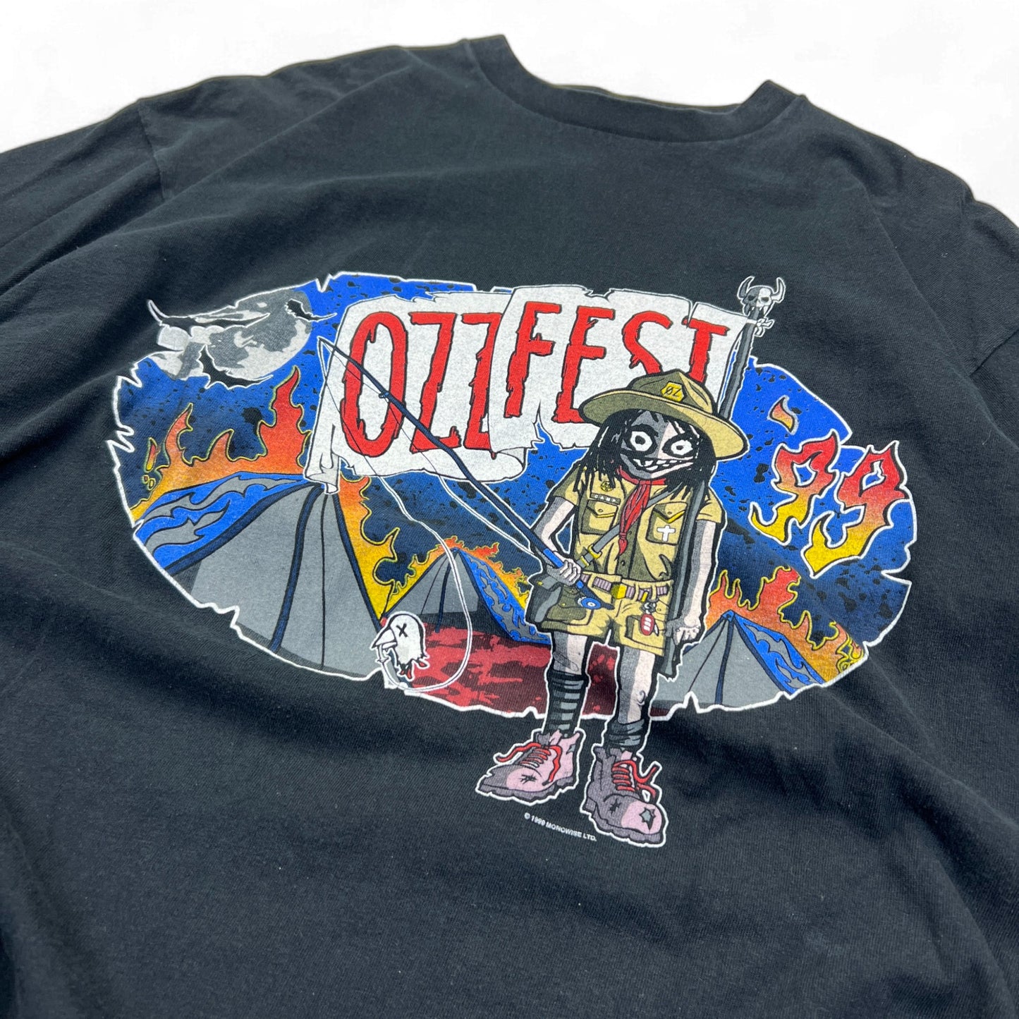 Vintage 1999 Ozzfest T-shirt Size XL (Slipknot Debut)
