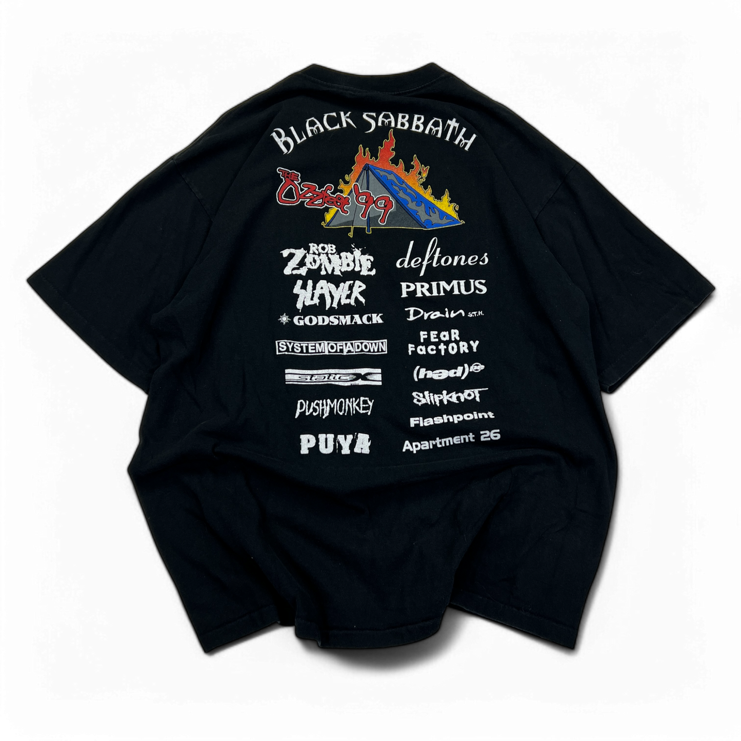 Vintage 1999 Ozzfest T-shirt Size XL (Slipknot Debut)