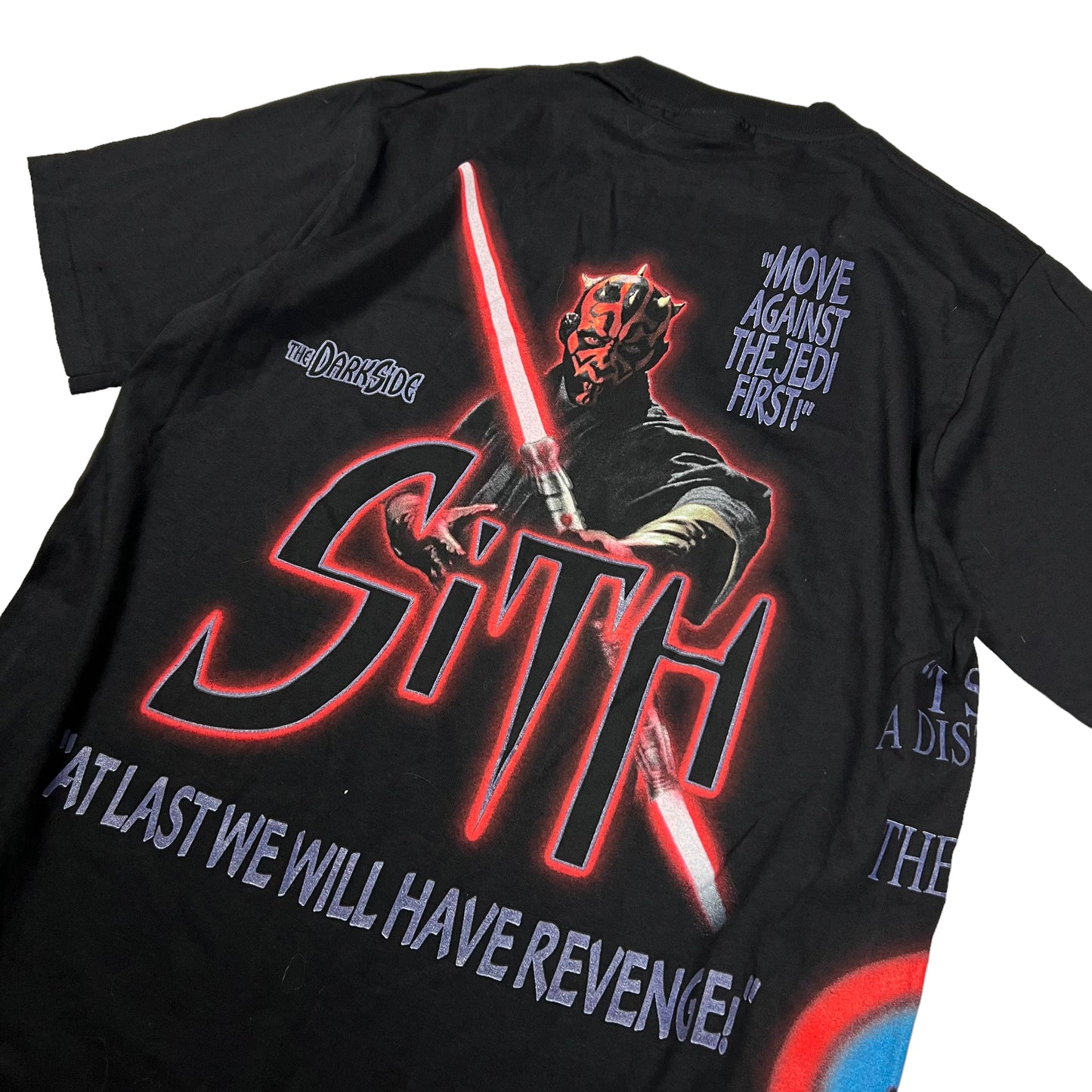 ‘99 Vintage Star Wars Episode 1 Jedi vs. Sith Wrap Around T-shirt Size XL