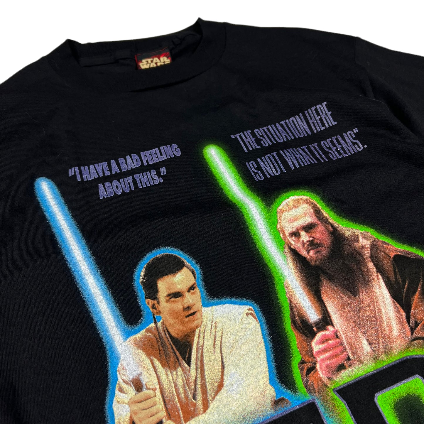 ‘99 Vintage Star Wars Episode 1 Jedi vs. Sith Wrap Around T-shirt Size XL