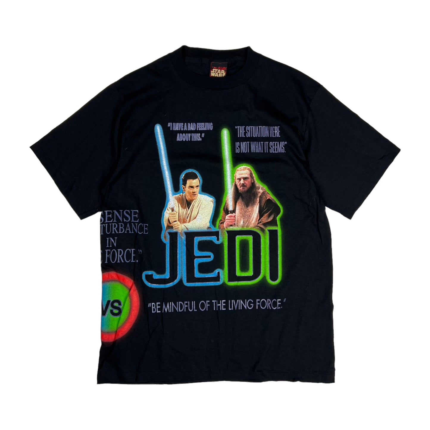 ‘99 Vintage Star Wars Episode 1 Jedi vs. Sith Wrap Around T-shirt Size XL