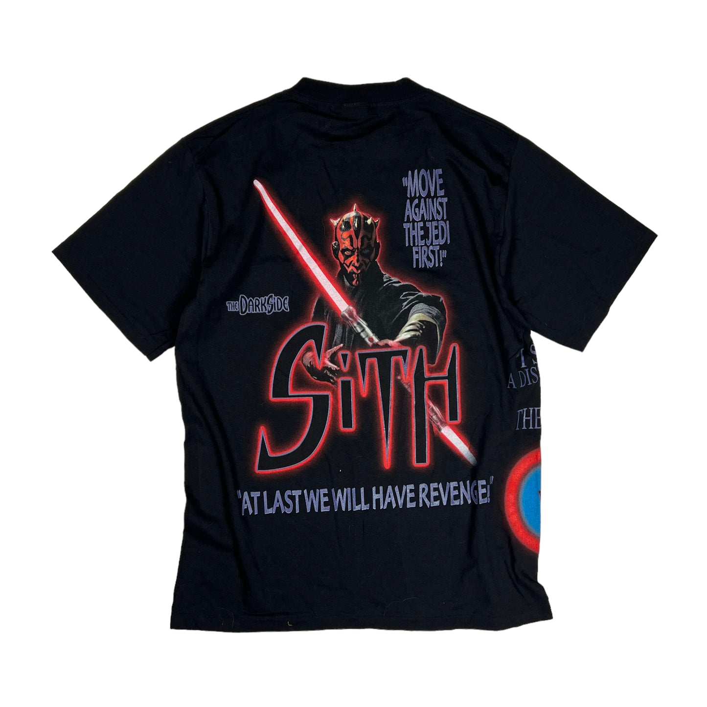 ‘99 Vintage Star Wars Episode 1 Jedi vs. Sith Wrap Around T-shirt Size XL