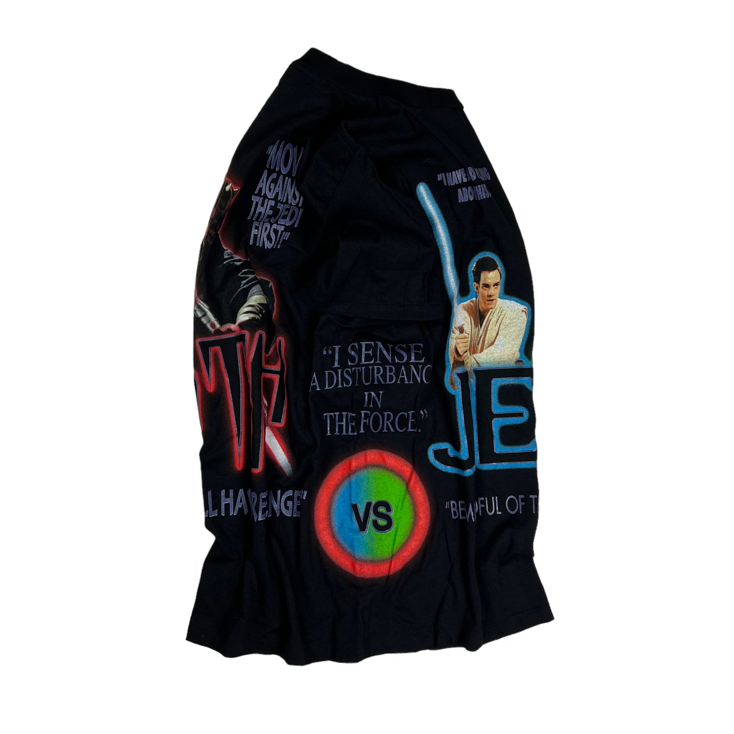 ‘99 Vintage Star Wars Episode 1 Jedi vs. Sith Wrap Around T-shirt Size XL