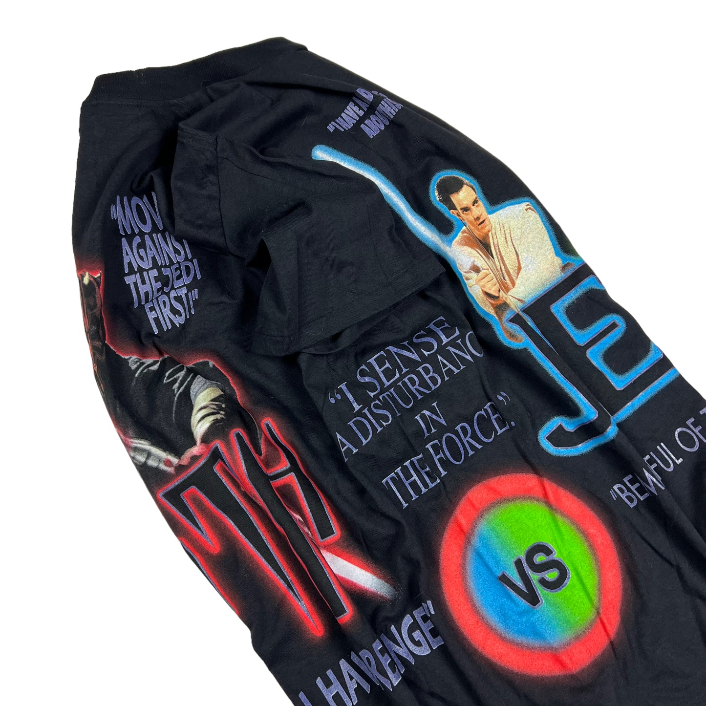 ‘99 Vintage Star Wars Episode 1 Jedi vs. Sith Wrap Around T-shirt Size XL
