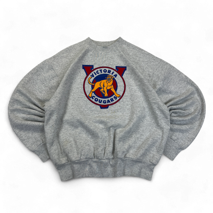 Vintage 1990's Victoria Cougars Crewneck Size XL