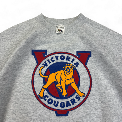 Vintage 1990's Victoria Cougars Crewneck Size XL