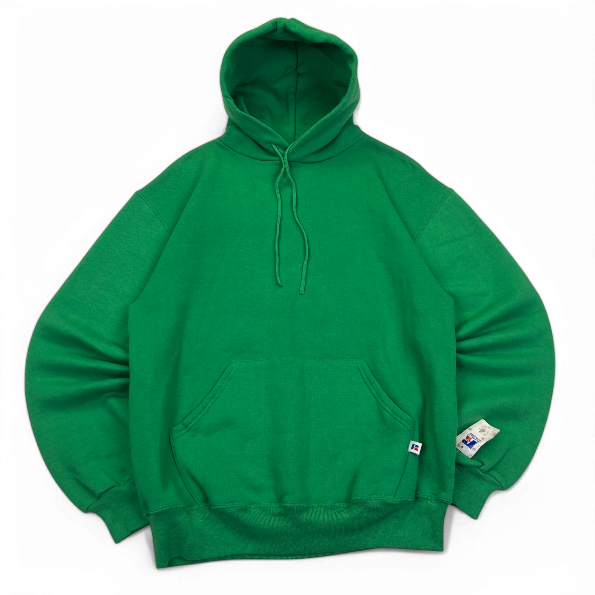Vintage 1990's Russell Athletic Hoodie Green Size Large (Deadstock