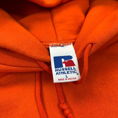 Vintage 1990's Russell Athletic Hoodie Orange Size L
