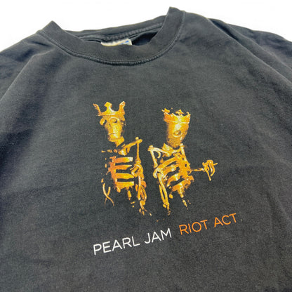 Vintage 2003 Pearl Jam Riot Act Tour T-shirt Size XL