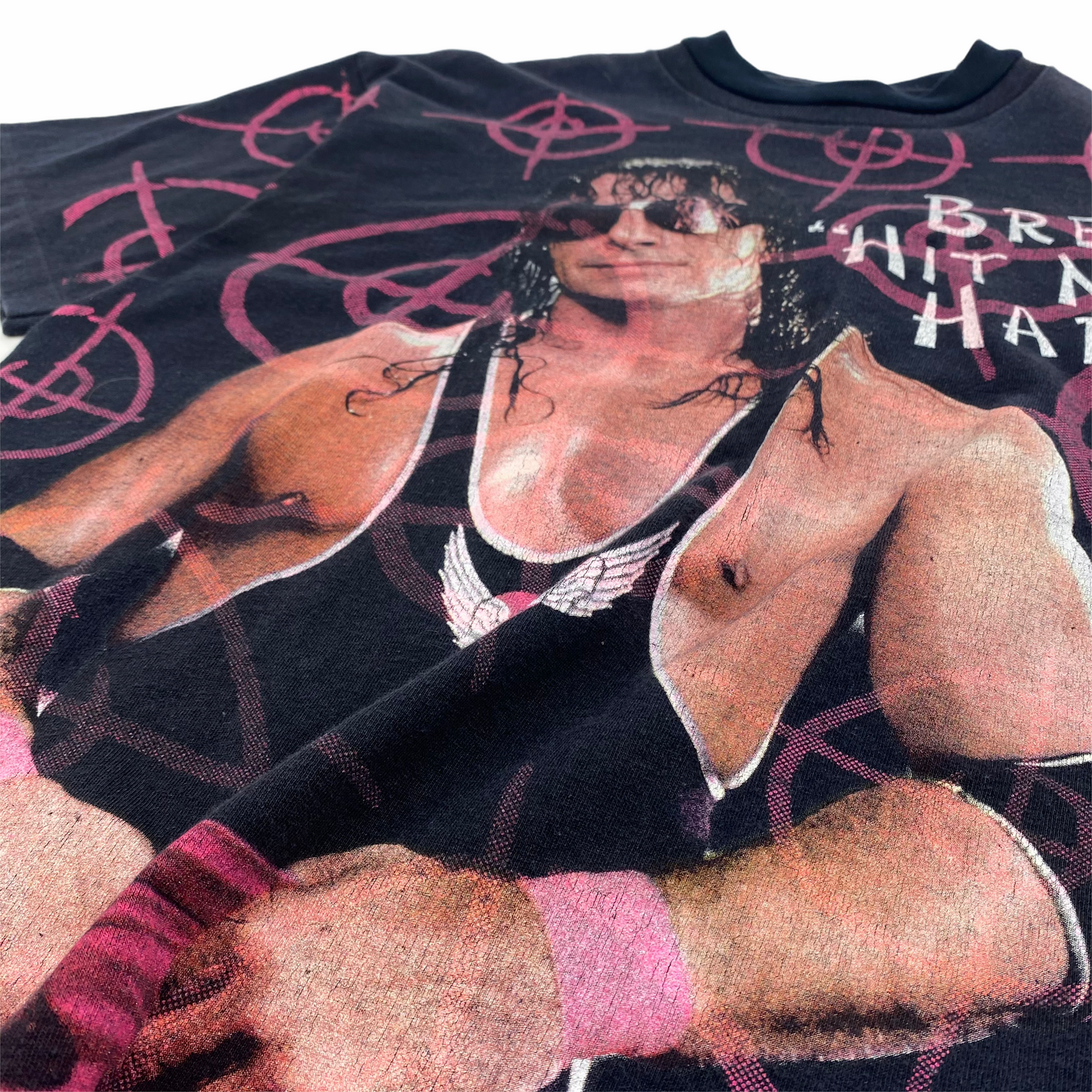 Bret the Hitman Hart Retro Reproduction All Over Print Shirt - 90's Era  WWF/WWE - Body Logic