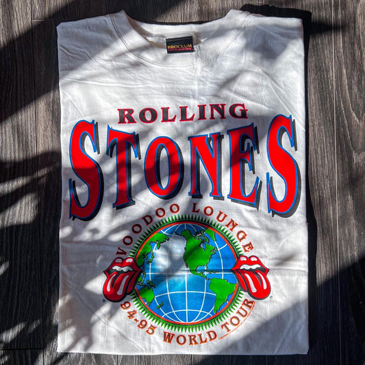 ‘94 Vintage Rolling Stones Voodoo Lounge Tour T-shirt L - XL (Dead Stock)